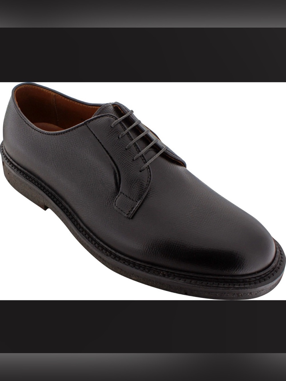 Alden 952 Alpine Grain Black Leather Derby Blucher Shoe